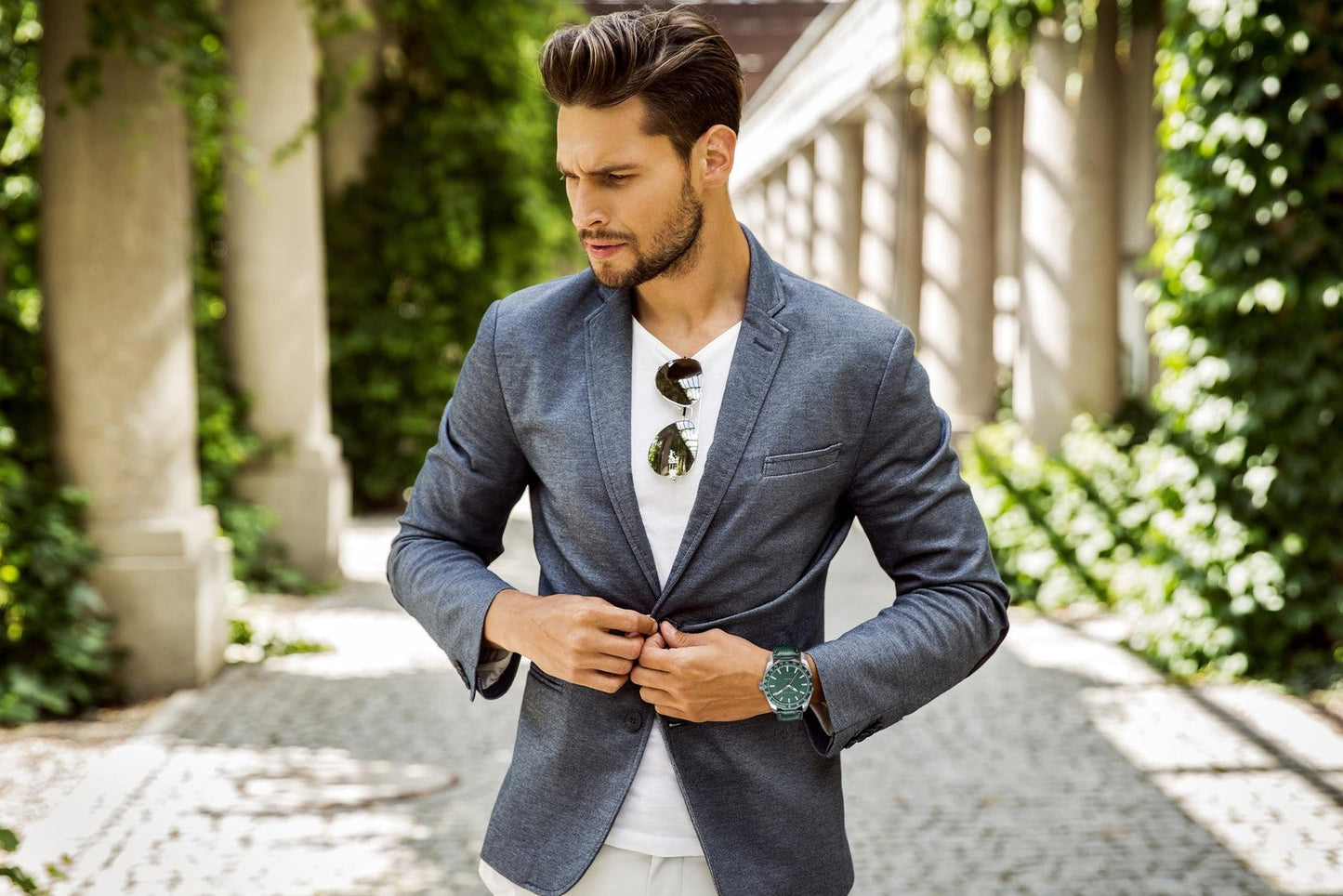 Perry Ellis Solar Powered Mens Watch | Round | 42 MM