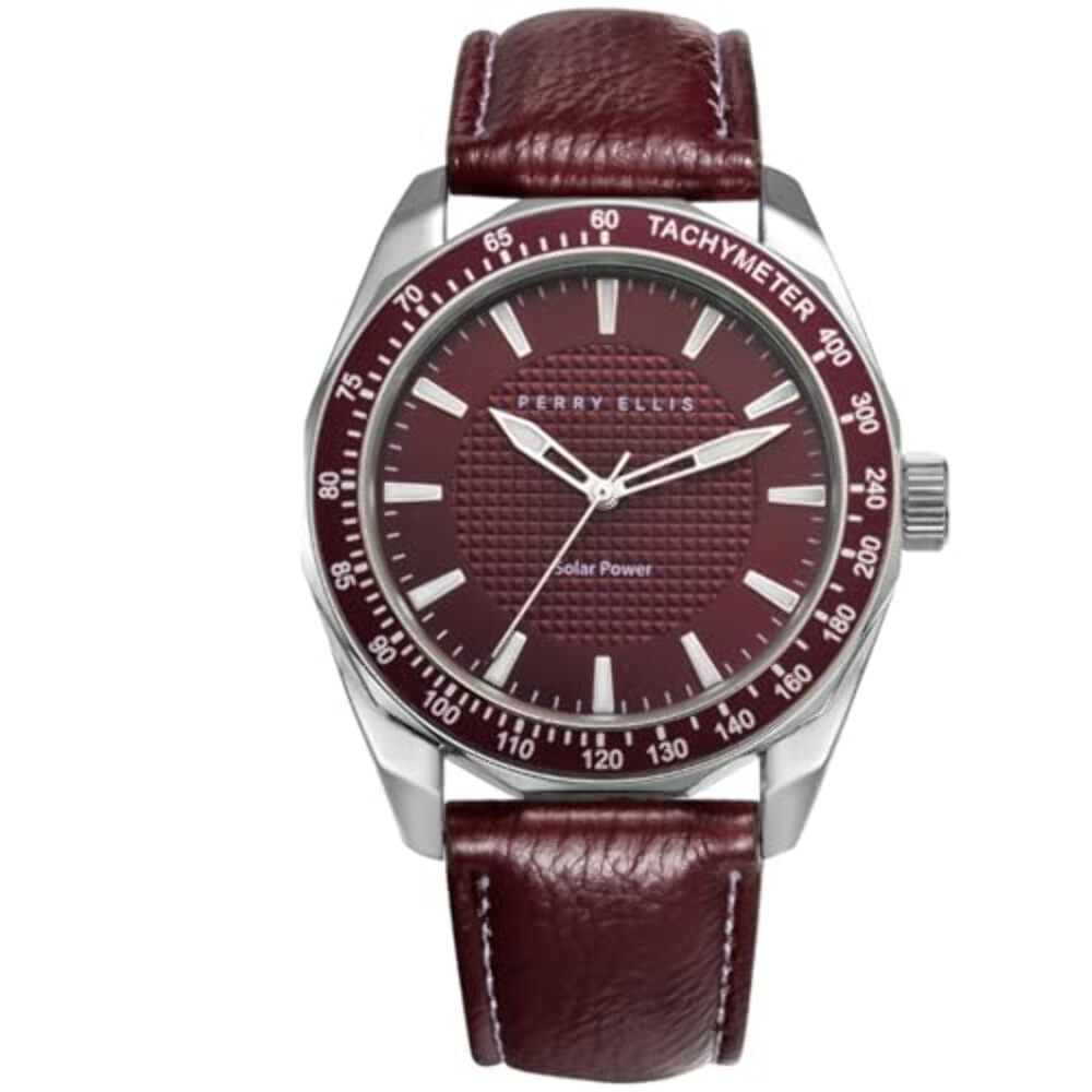 Perry Ellis Solar Powered Mens Watch | Round | 42 MM