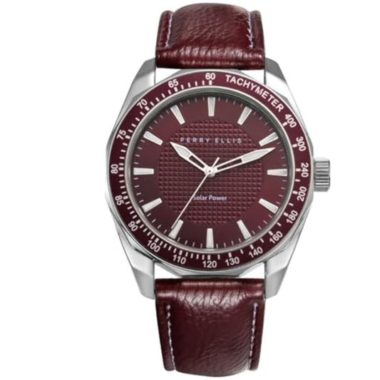 Perry Ellis Solar Powered Mens Watch | Round | 42 MM