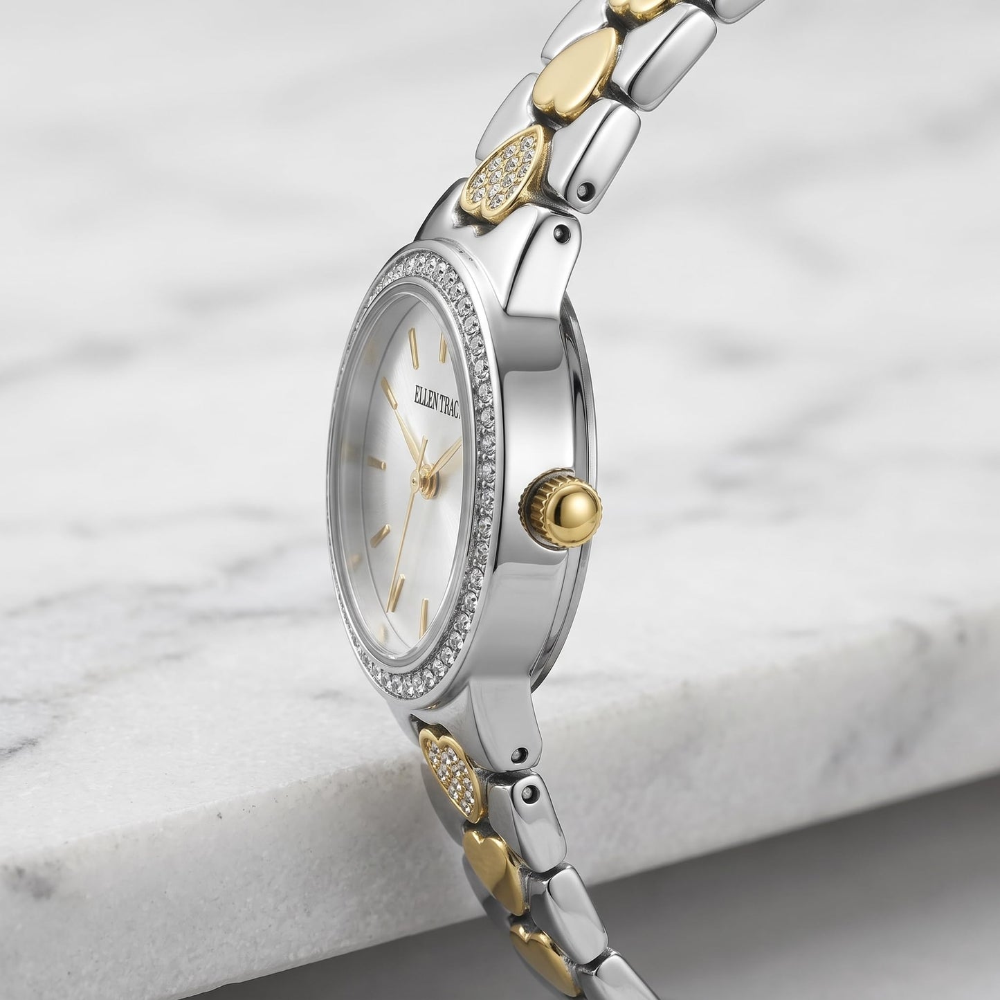 Ellen Tracy Women's 26mm Quartz Bracelet Watch Metal Alloy Link