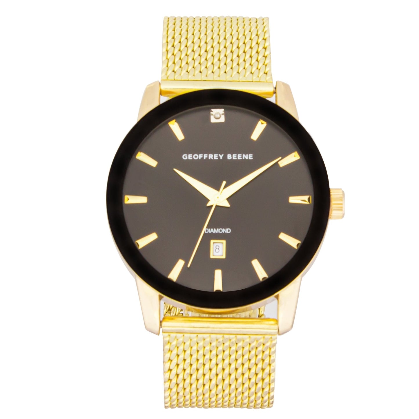 Geoffrey Beene Men's Stainless Steel Dress Watch | Round | 42 MM