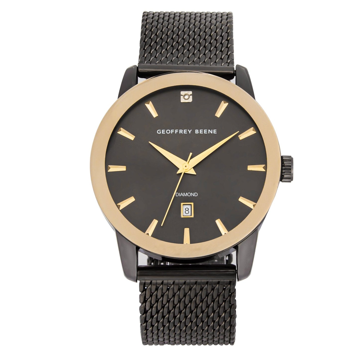 Geoffrey Beene Men's Stainless Steel Dress Watch | Round | 42 MM