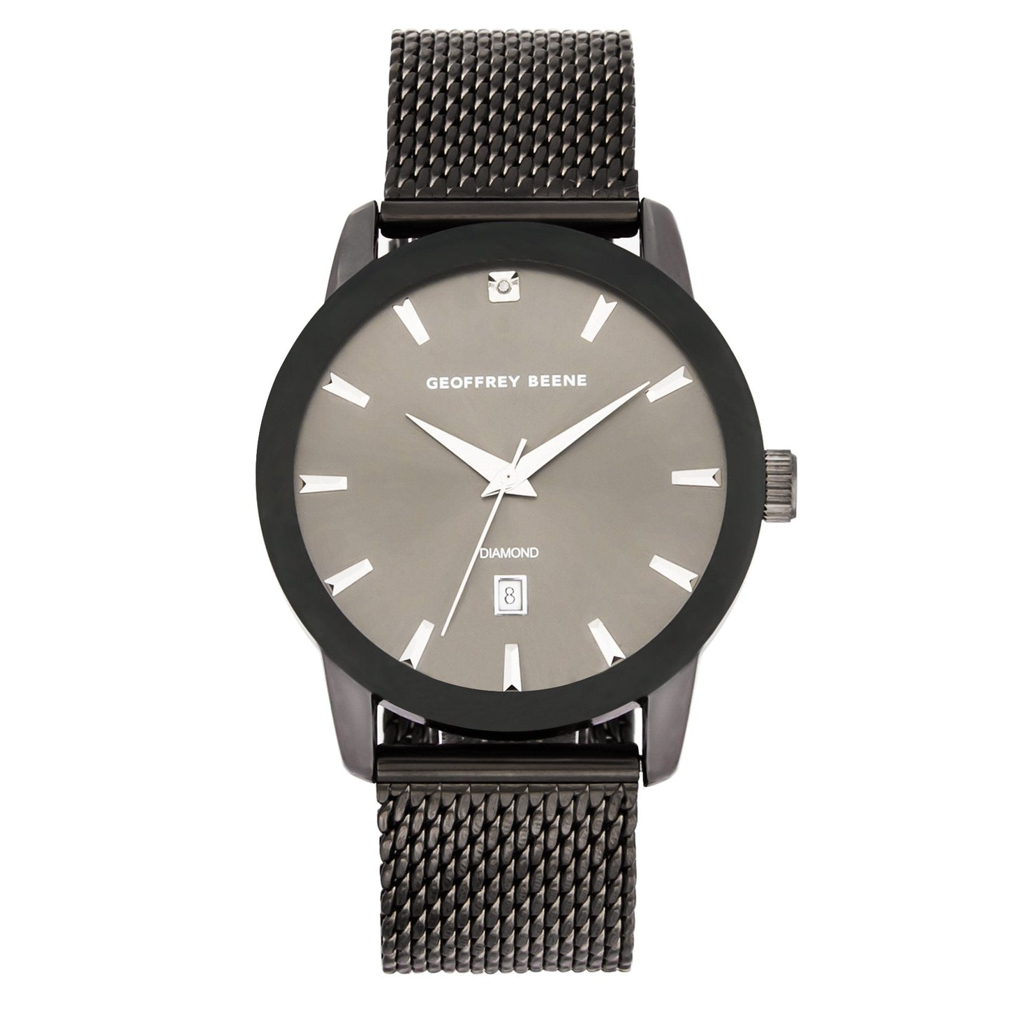 Geoffrey Beene Men's Stainless Steel Dress Watch | Round | 42 MM