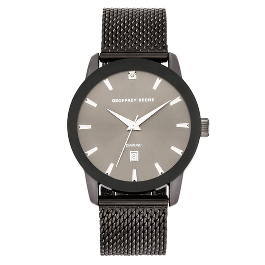 Geoffrey Beene Men's Stainless Steel Dress Watch | Round | 42 MM
