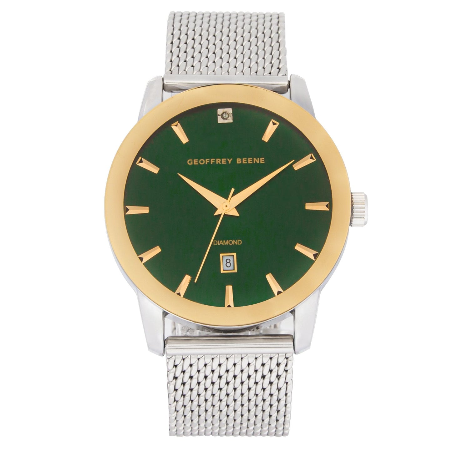 Geoffrey Beene Men's Stainless Steel Dress Watch | Round | 42 MM