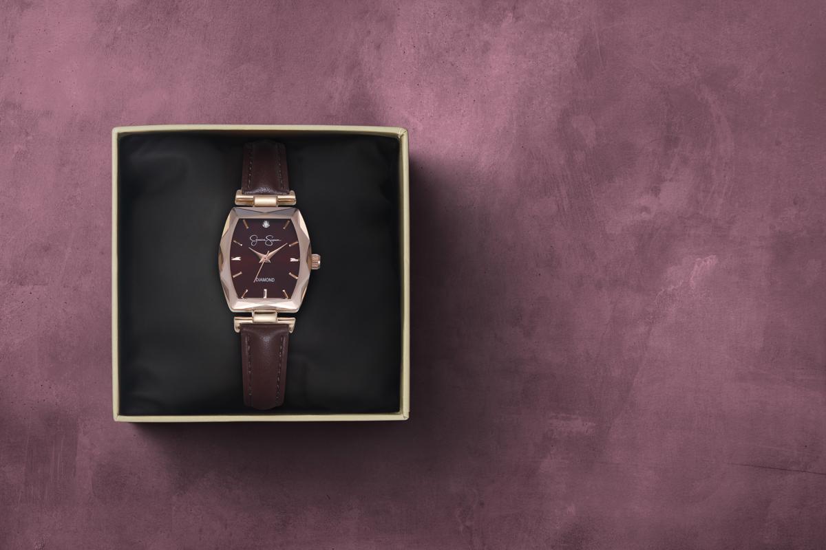 Jessica Simpson Women's Metal Band Watch | Barrel Crystal Dial | 24 MM