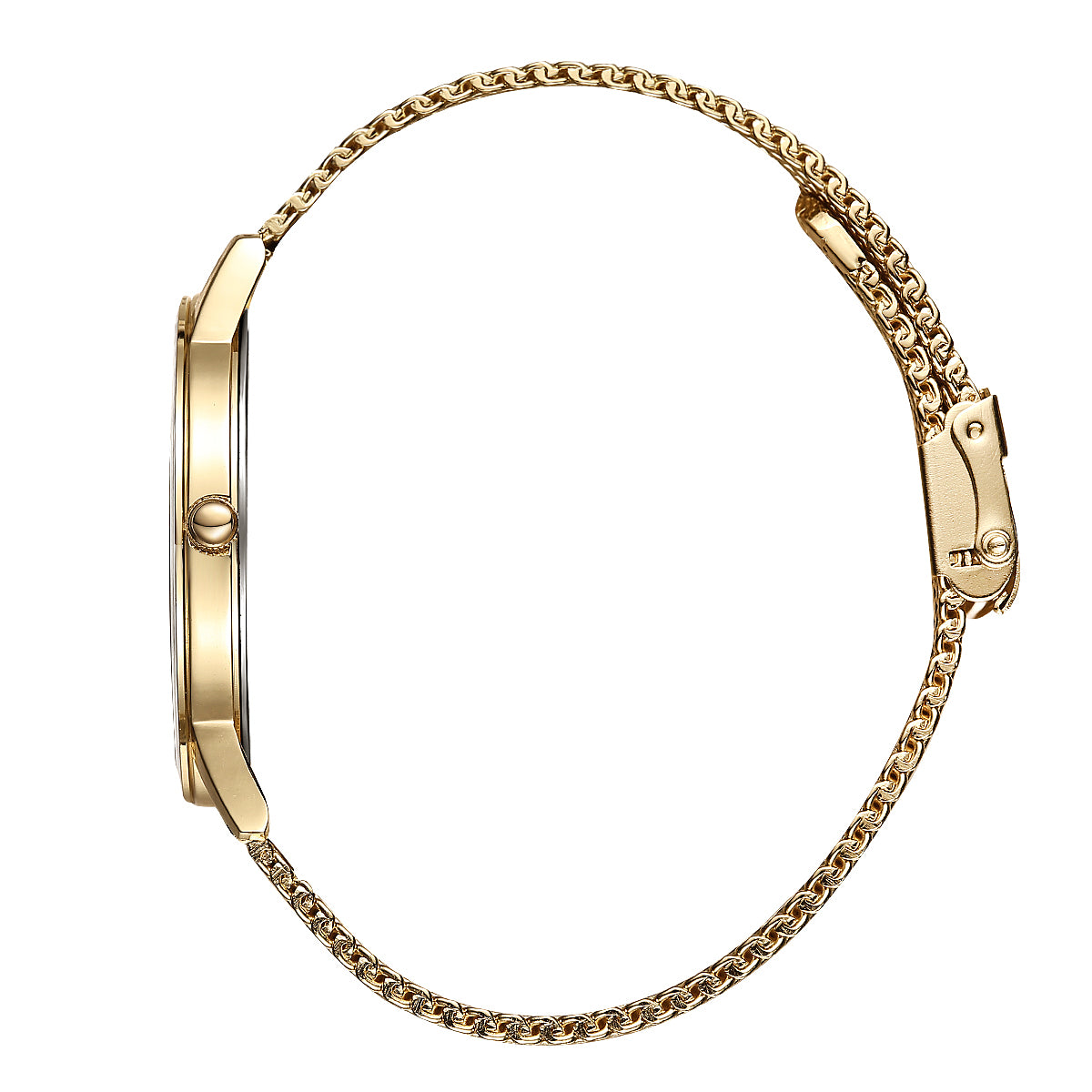 Perry Ellis Slim Diamond Mesh Men’s Watch | Round Dial | 41 MM
