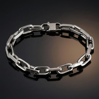 Perry Ellis Men's Paper Clip Chain Bracelet