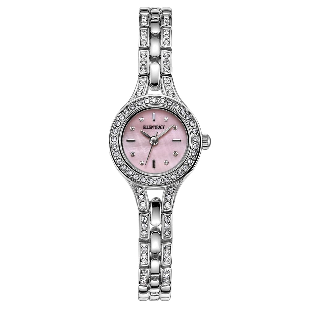 Ellen Tracy Women's 20mm Quartz Bracelet Watch Metal Link Band