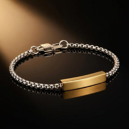 Perry Ellis Men's Hexagonal Bar Bracelet