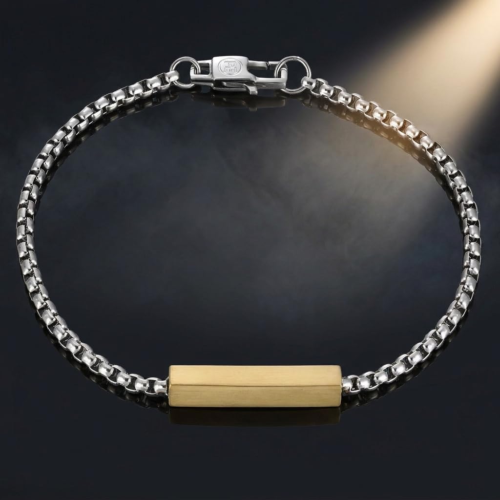 Perry Ellis Men's Hexagonal Bar Bracelet