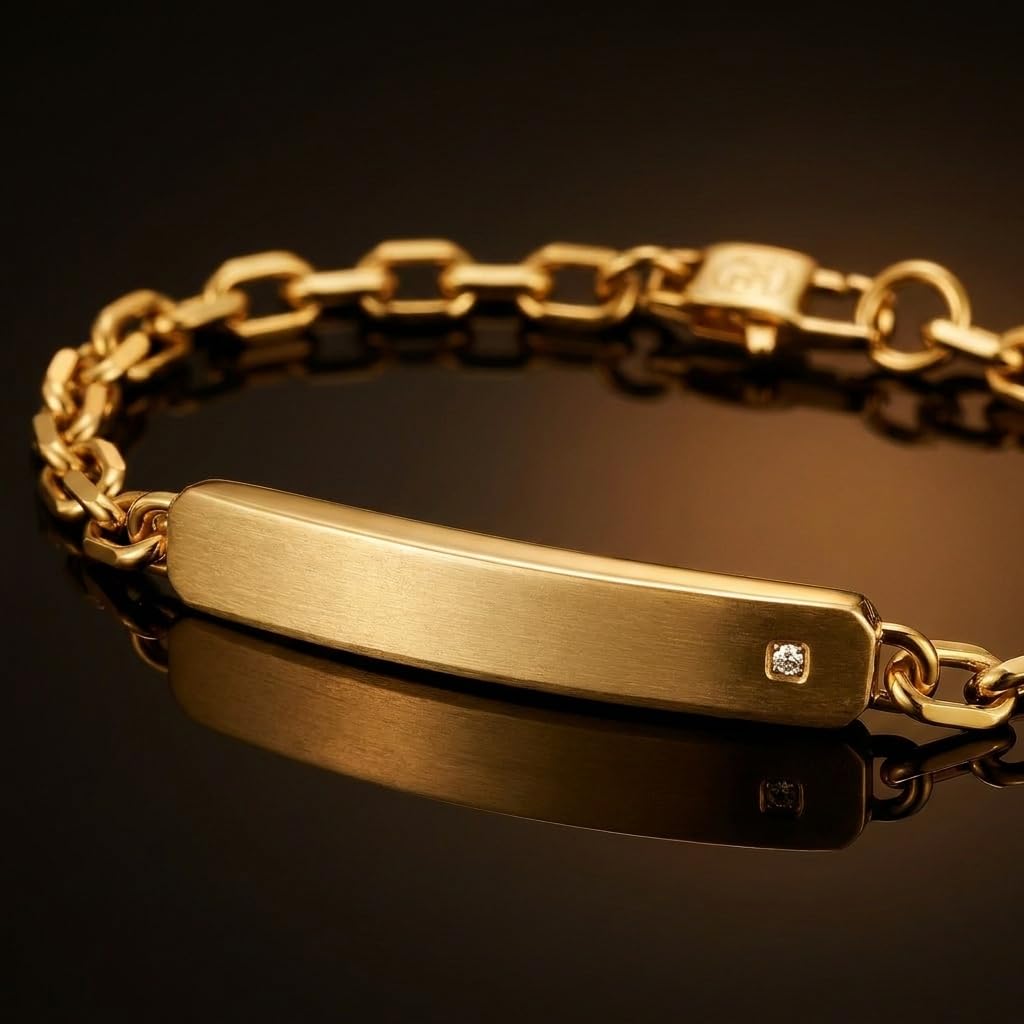 Perry Ellis Men's Lab-Grown Diamond Accent Bracelet