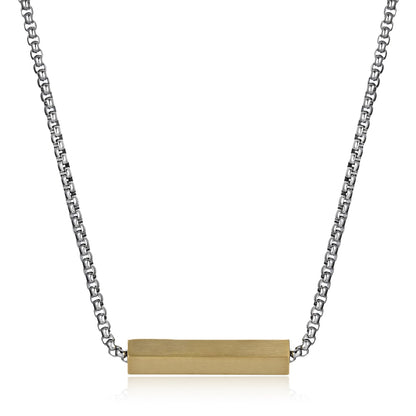 Perry Ellis Men's Hexagonal Bar Pendant Necklace
