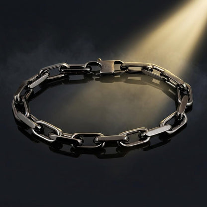 Perry Ellis Men's Paper Clip Chain Bracelet