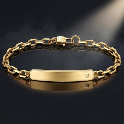 Perry Ellis Men's Lab-Grown Diamond Accent Bracelet