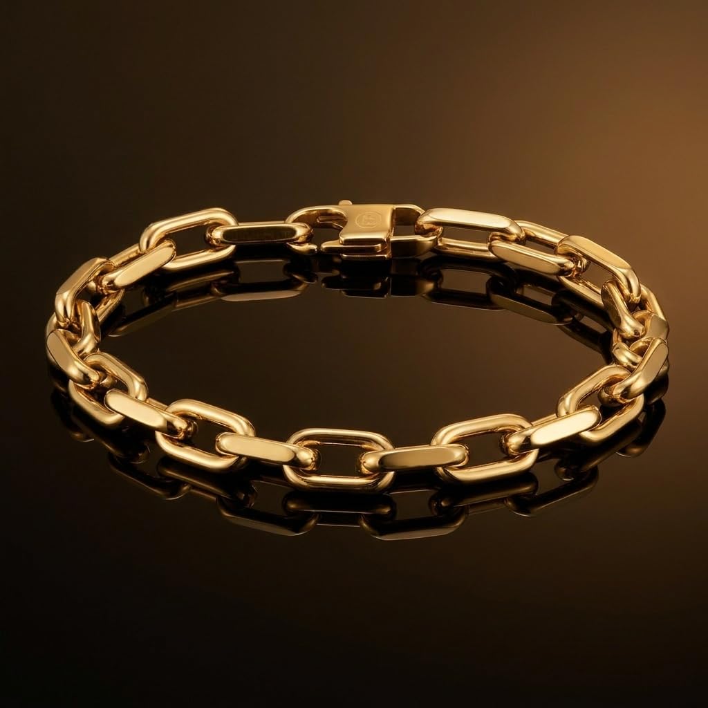 Perry Ellis Men's Paper Clip Chain Bracelet