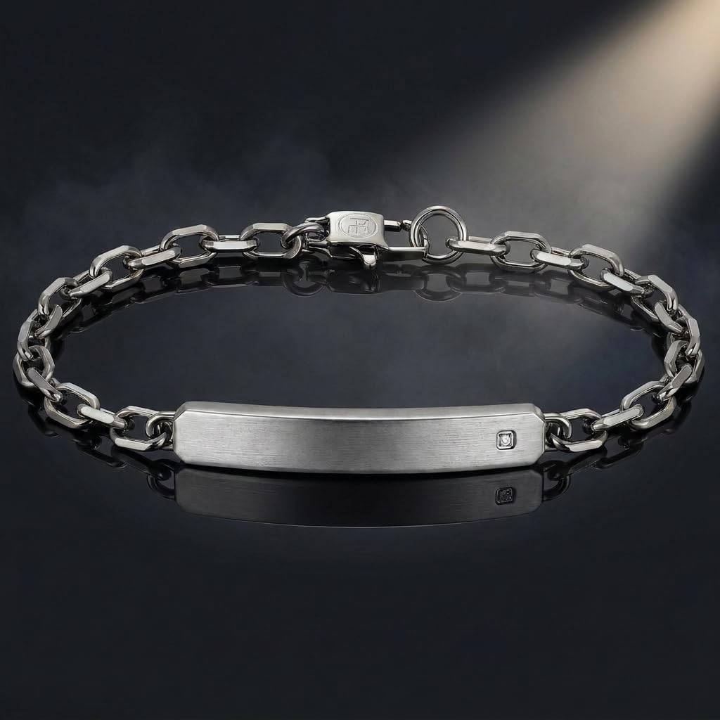 Perry Ellis Men's Lab-Grown Diamond Accent Bracelet