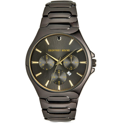 Geoffrey Beene Men's 42mm Date Analog Watch Metal Alloy Bracelet