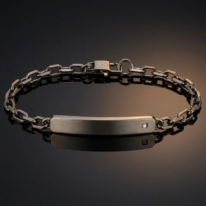 Perry Ellis Men's Lab-Grown Diamond Accent Bracelet