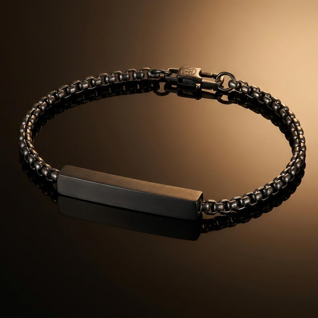 Perry Ellis Men's Hexagonal Bar Bracelet