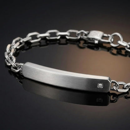 Perry Ellis Men's Lab-Grown Diamond Accent Bracelet