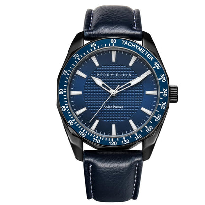 Perry Ellis Solar Powered Mens Watch | Round | 42 MM