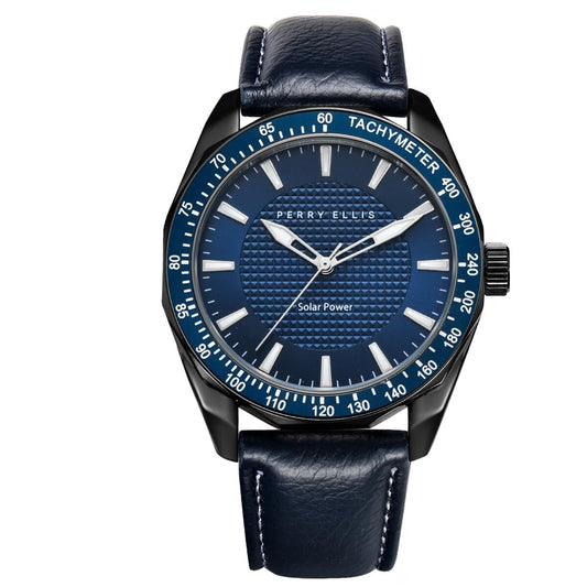 Perry Ellis Solar Powered Mens Watch | Round | 42 MM