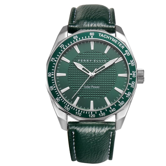 Perry Ellis Solar Powered Mens Watch | Round | 42 MM