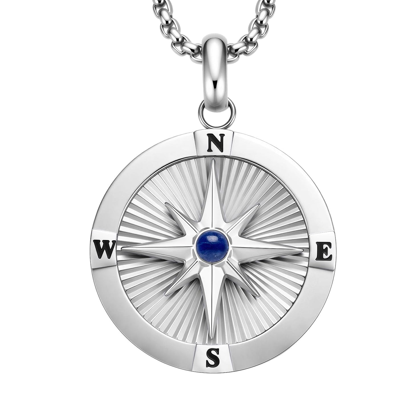 Perry Ellis Men's Compass Pendant Necklace