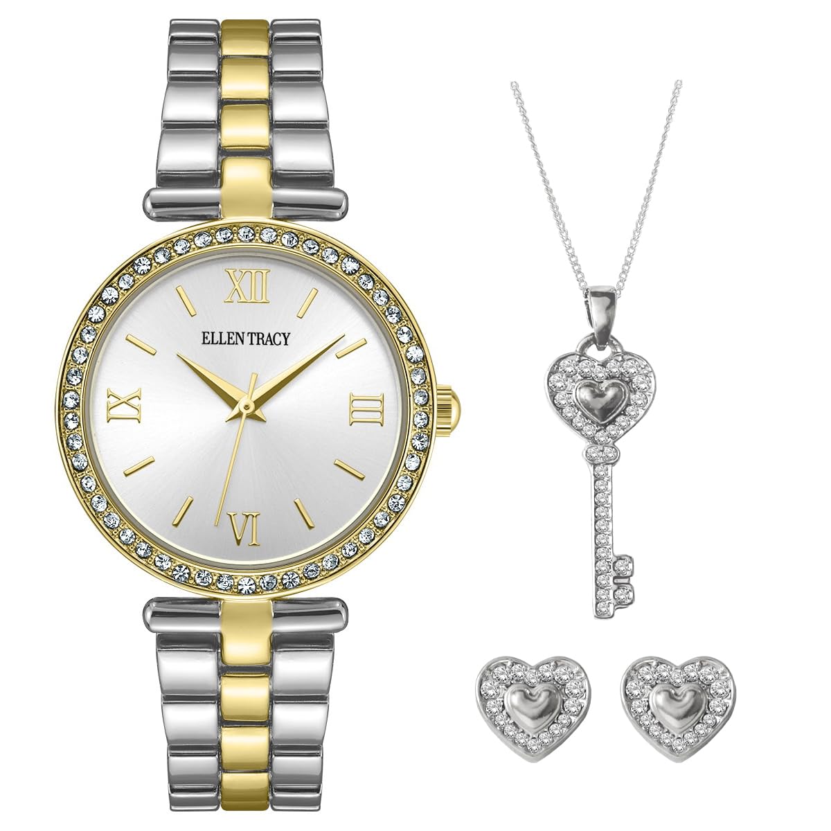 Ellen Tracy Women's 33mm Quartz Bracelet Watch Metal Alloy Band
