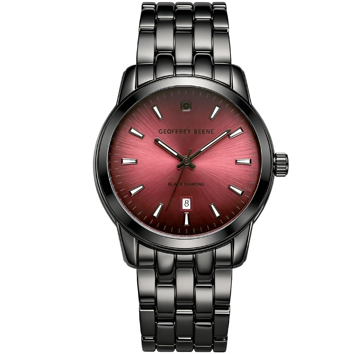Geoffrey Beene Men's 41mm Date Quartz Bracelet Watch Metal Alloy