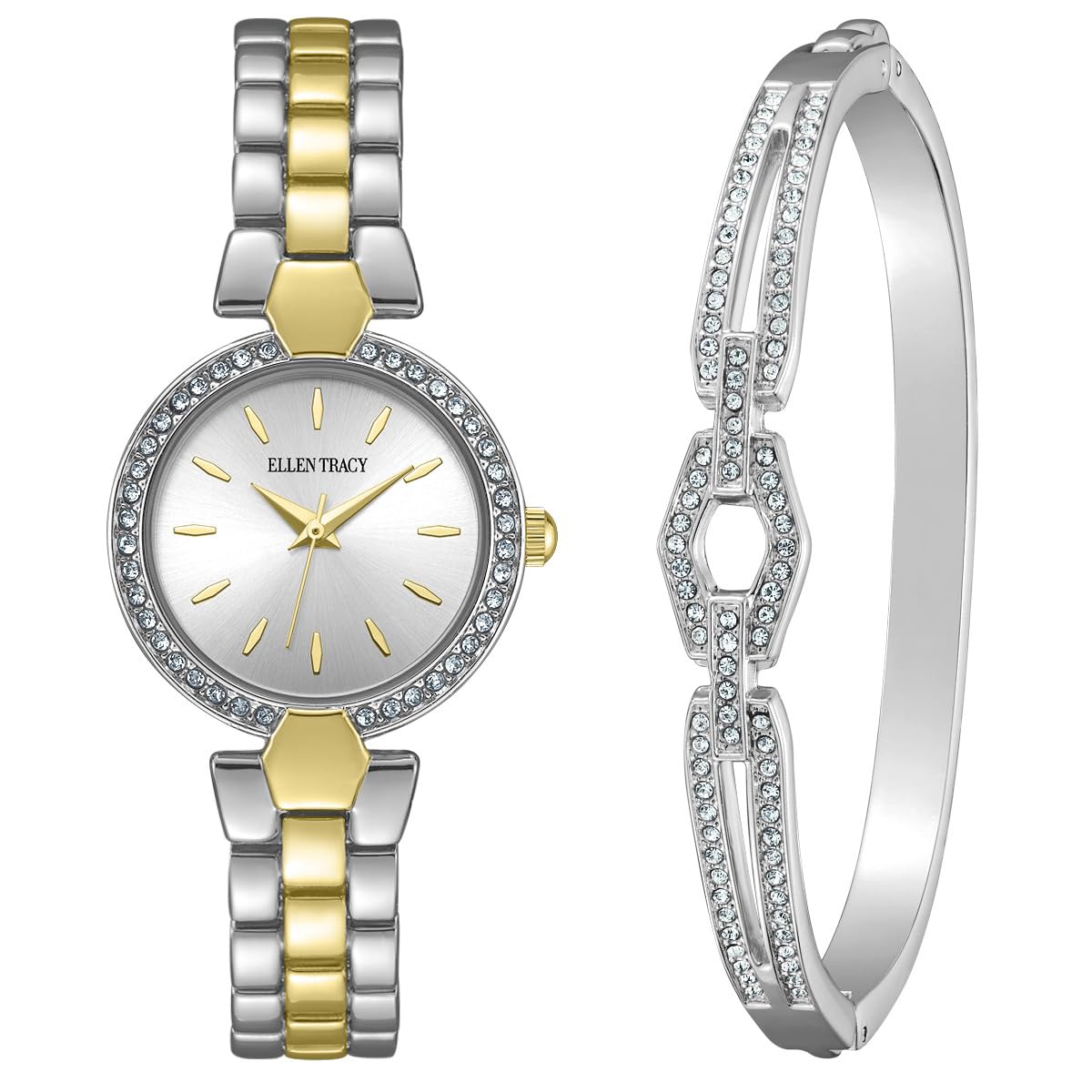 Ellen Tracy Women's 28mm Quartz Bracelet Watch Metal Alloy Link