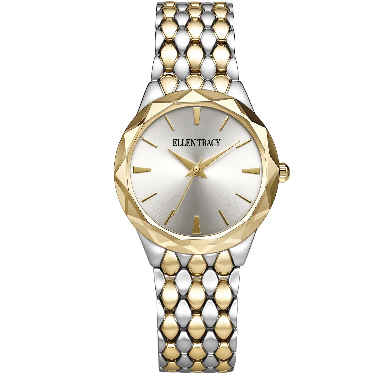 Ellen Tracy Women's 32mm Quartz Bracelet Watch Metal Link Band