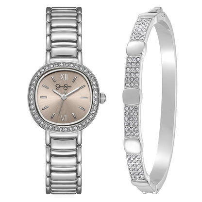 Jessica Simpson Women's 27mm Quartz Bracelet Watch Metal Alloy