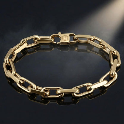 Perry Ellis Men's Paper Clip Chain Bracelet