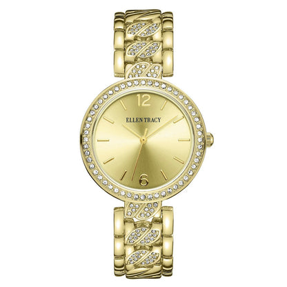 Ellen Tracy Women's 33mm Quartz Bracelet Watch Metal Alloy Link