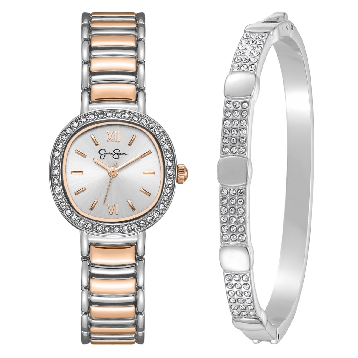 Jessica Simpson Women's 27mm Quartz Bracelet Watch Metal Alloy