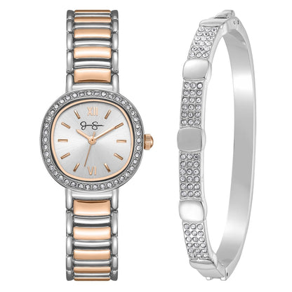 Jessica Simpson Women's 27mm Quartz Bracelet Watch Metal Alloy