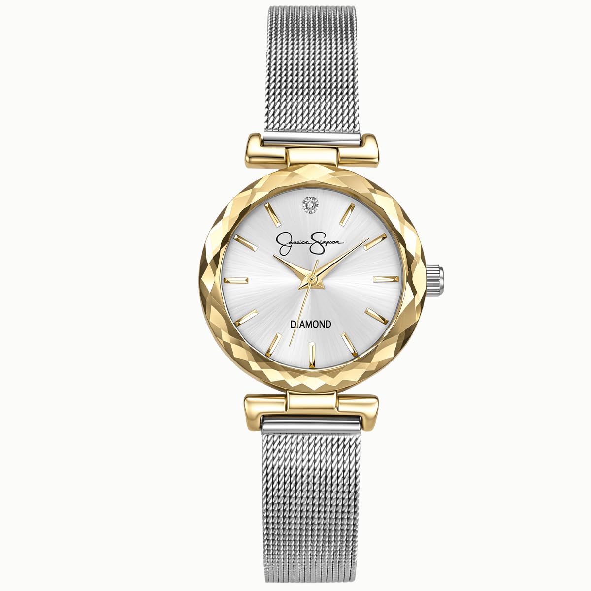 Jessica Simpson Women's Analog Quartz Bracelet Watch Metal Mesh