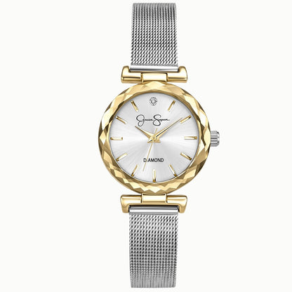 Jessica Simpson Women's Analog Quartz Bracelet Watch Metal Mesh
