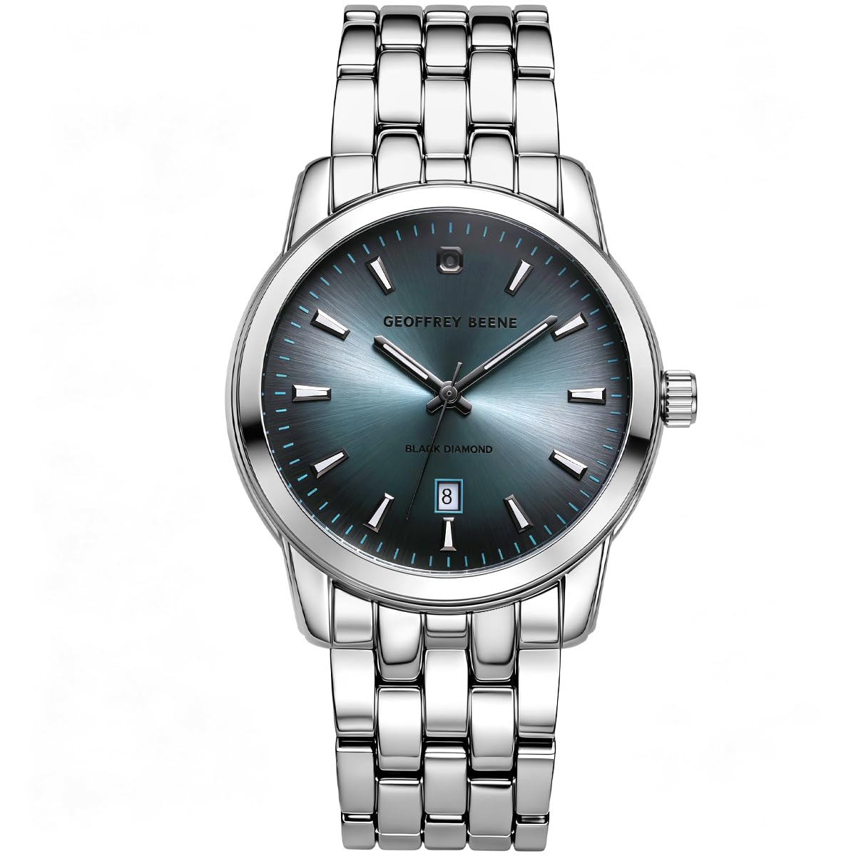 Geoffrey Beene Men's 41mm Date Quartz Bracelet Watch Metal Alloy