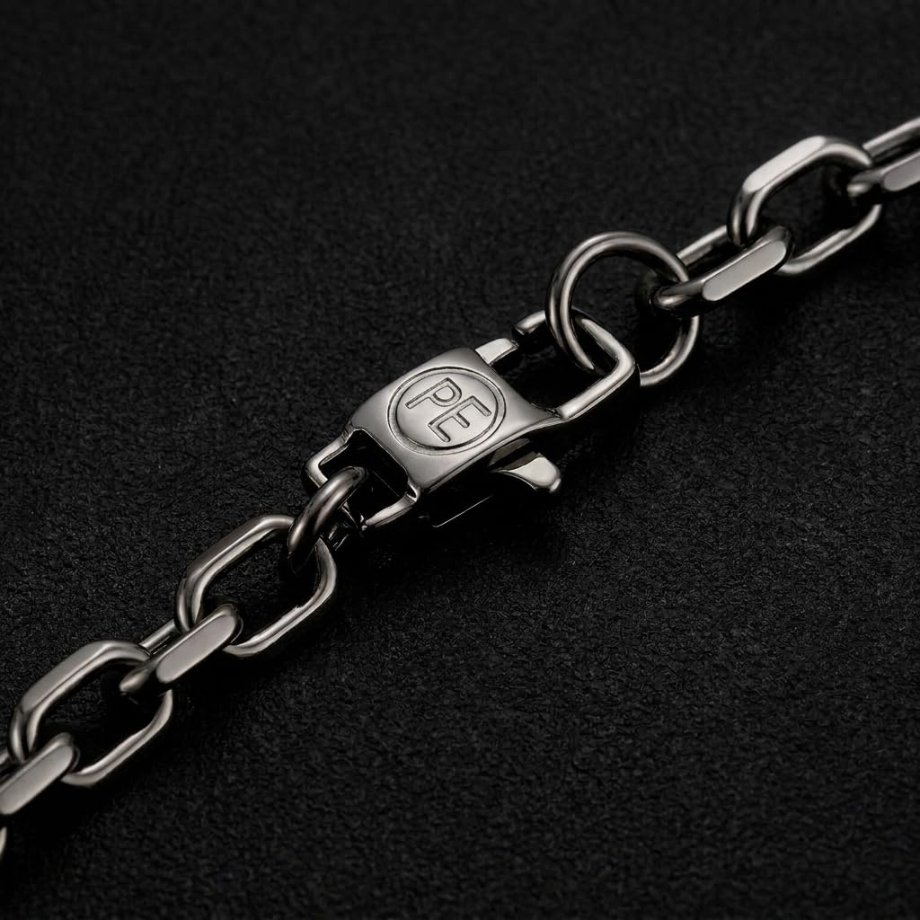 Perry Ellis Men's Paper Clip Chain Bracelet