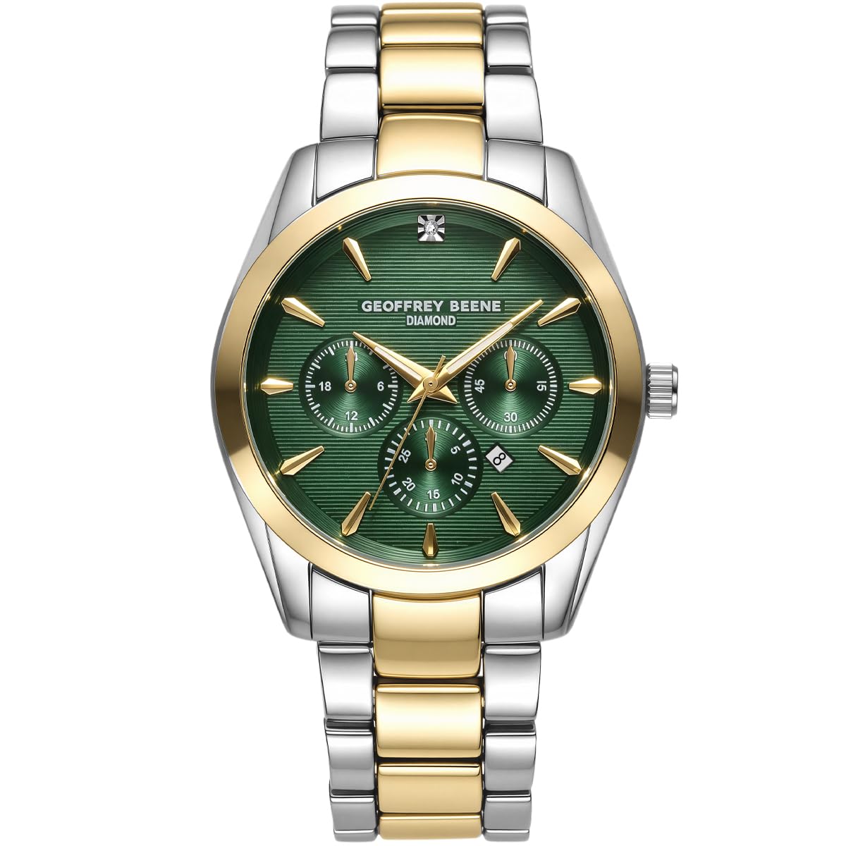 Geoffrey Beene Men's 42mm Quartz Watch Metal Alloy Bracelet