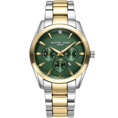 Geoffrey Beene Men's 42mm Quartz Watch Metal Alloy Bracelet