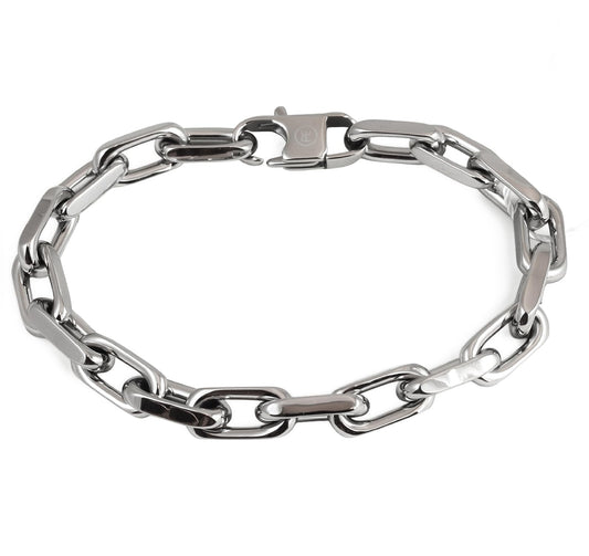 Perry Ellis Men's Paper Clip Chain Bracelet