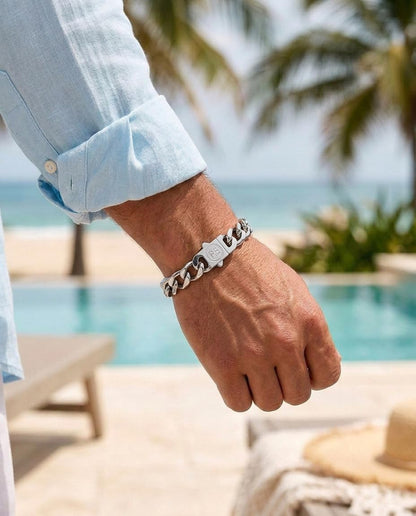 Perry Ellis Men's Curb Chain Bracelet