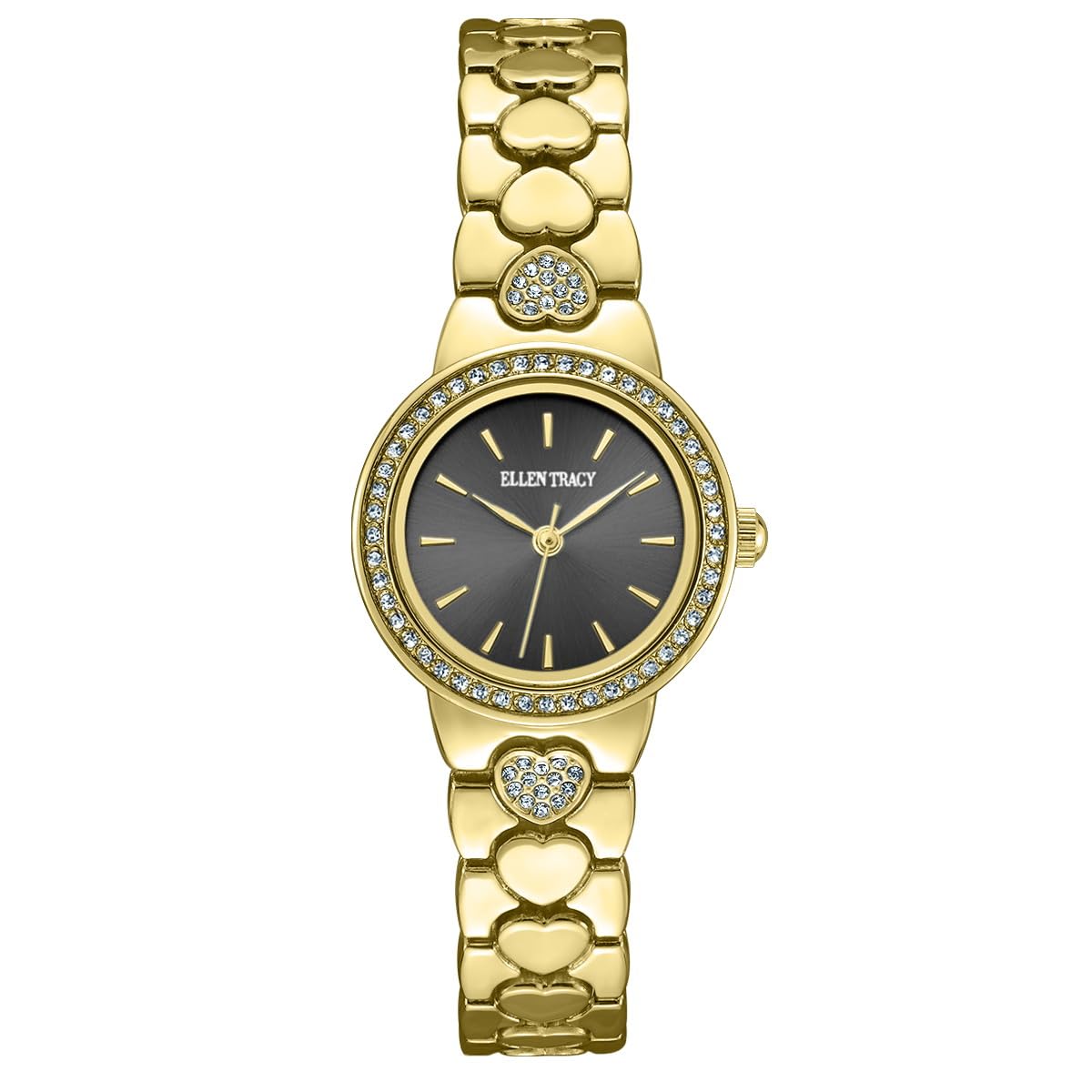 Ellen Tracy Women's 26mm Quartz Bracelet Watch Metal Alloy Link