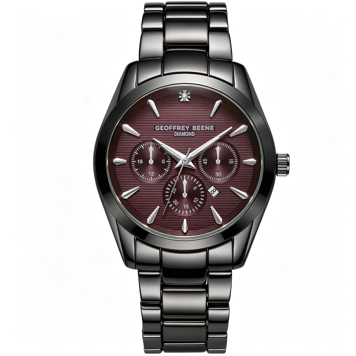 Geoffrey Beene Men's 42mm Quartz Watch Metal Alloy Bracelet