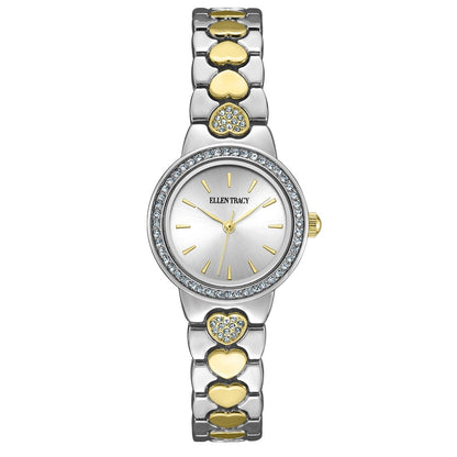 Ellen Tracy Women's 26mm Quartz Bracelet Watch Metal Alloy Link