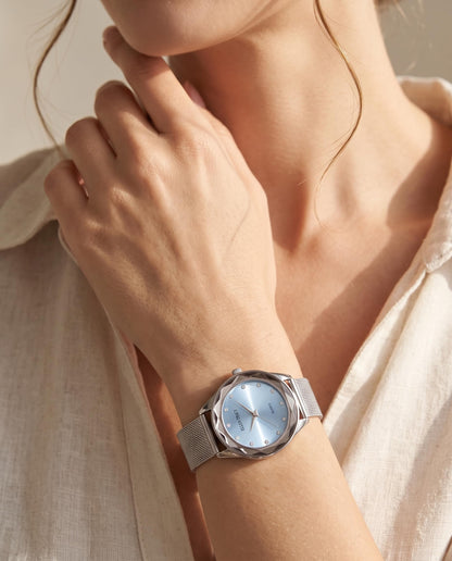 Ellen Tracy Women's 34mm Quartz Bracelet Watch Metal Mesh Band